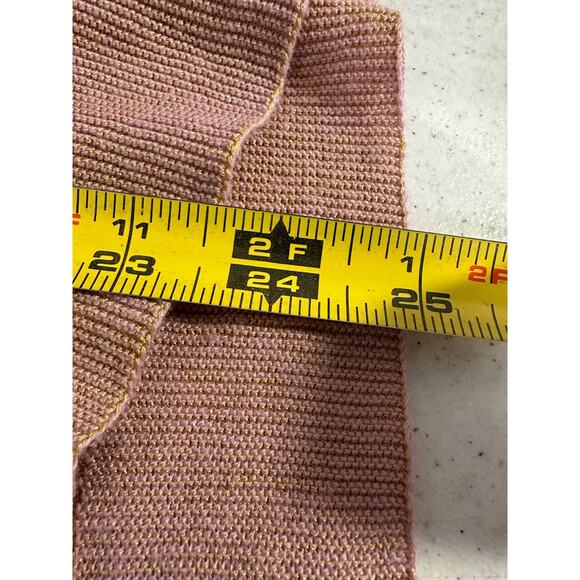 Anthropologie Sweater HWR Monogram Cardigan Womens L Plaid Cashmere Blend A22 - Picture 7 of 8